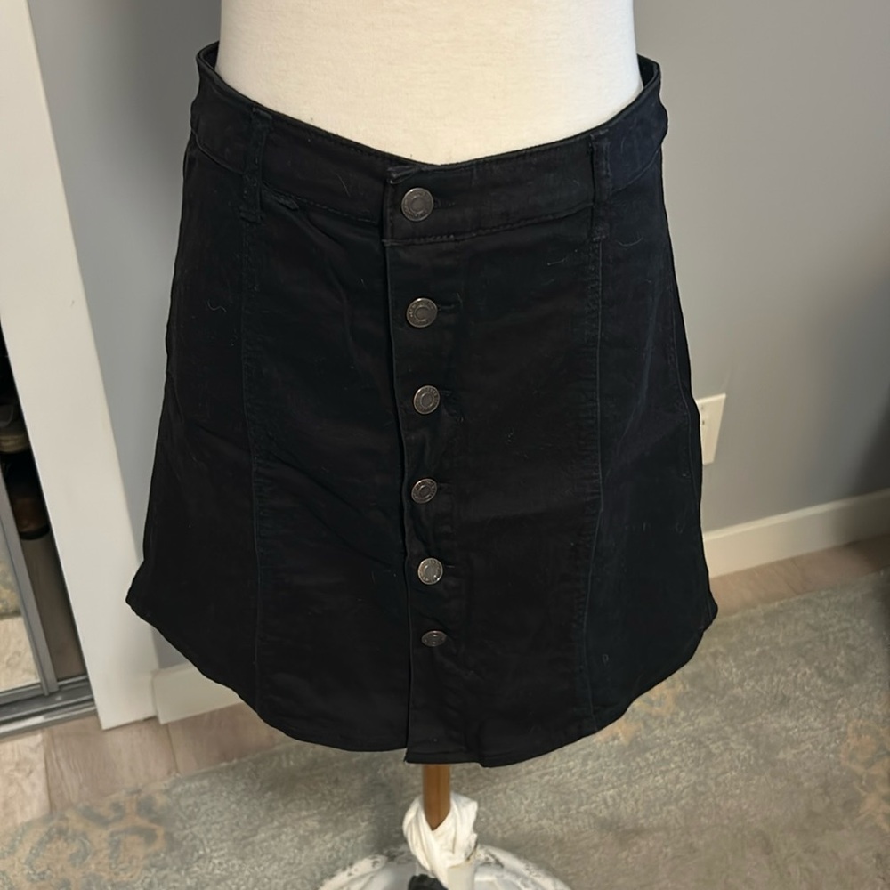 Mossimo Black Denim Skirt